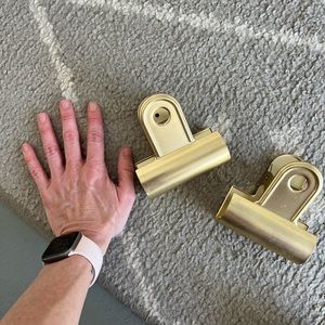 CB2 gold wall paper clips